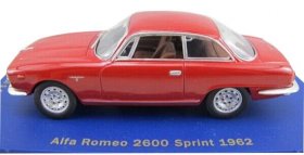 Red 1:43 Scale Diecast Alfa Romeo 2600 SPRINT 1962 Model