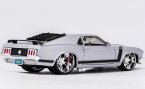 1:24 Scale Silver Maisto Diecast Ford Mustang BOSS 302 Model