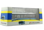 1:64 Scale Blue-Silver NO. 103 Diecast BeiJing Trolley Bus Model