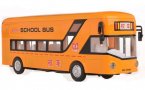 Kid Yellow 1:32 Scale Pull-Back Function Die-Cast School Bus Toy