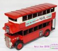 Medium Scale Red Tinplate Made NO.27 London Double Decker Bus