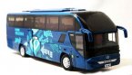 Blue 1:42 Scale Golden Dragon Die-Cast Higer H92 Tour Bus Model