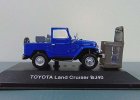 1:43 White / Blue Diecast Toyota Land Cruiser BJ40 Model