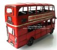 Tinplate Large Scale Red NO. 159 London Double-decker Bus Model