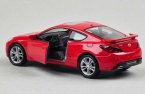 1:36 Scale Red Welly Diecast Hyundai Genesis Coupe Toy