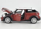 1:24 Welly Blue / Red / Brown Diecast Mini Cooper Paceman Model