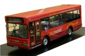 1:76 Scale Red CMNL brand Dennis Singledecker Bus Model