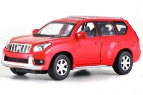 Red / White / Black 1:32 Diecast Toyota Land Cruiser Prado Toy