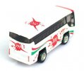 Pull-back Function Mini Scale White-red Kids Tour Bus Toy