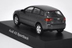 Red / Gray 1:64 Scale Kyosho Diecast Audi A3 Sportback Model