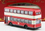 Red-White 1:76 Scale ABC Diecast London Double decker Bus Model