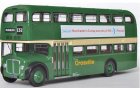 1:76 Scale Green London Double Decker Bus Toy
