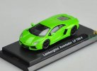 1:64 Green / White Diecast Lamborghini Aventador LP700-4 Model