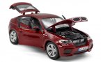 Wine Red / Black 1:18 Scale Bburago Diecast BMW X6 M Model