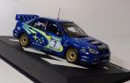 1:43 Scale Blue IXO 2003 WRC Diecast Subaru IMPREZA Model