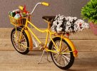Christmas Gift Yellow /Blue Retro Tinplate Bicycle Model