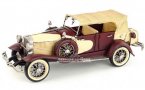 Wine Red 1:14 Scale Retro Tinplate 1934 Duesenberg Model J Car