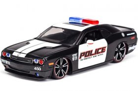 1:24 Scale Black Maisto Police Diecast Dodge Challenger Model