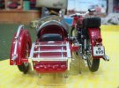 1:18 Scale Red Diecast BMW R69S Sidecar Motorcycle Model