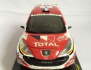 White-Red 1:24 Scale Diecast PEUGEOT 207 Super 2000 Model