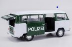 White 1:24 Scale Welly Police Diecast 1972 VW T2 Bus Model