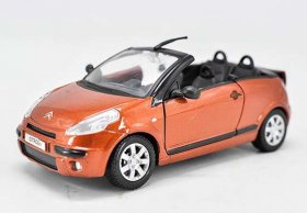 Orange / Silver 1:24 Scale Maisto Diecast Citroen Model