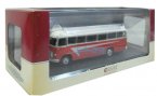 Red-White 1:72 Scale Atlas Die-Cast Ikarus 311 1960 Bus Model