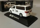White 1:43 UN Peacekeeping Diecast Toyota Alphard Model