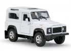 White 1:36 Scale Welly Diecast Land Rover Defender Toy