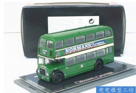 1:76 Scale Green Corgi Britain Double-decker Bus Model