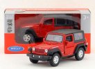 Kids Welly Red 1:36 Scale Diecast Jeep Wrangler Rubicon Toy