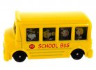 Mini Scale Yellow NO. 154 Snoopy Theme School Bus Toy