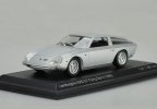 Silver 1:43 Scale Diecast Lamborghini 4000 GT 1966 Model