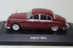 Wine Red 1:43 Scale Atlas Diecast Jaguar MK 2 Model