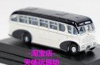 White Mini Scale Oxford Die-Cast Burlingham Sunsaloon Bus Model