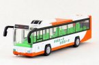 Orange / Blue / Green Pull-Back Function Die-Cast City Bus Toy