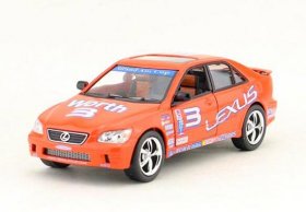Orange 1:36 Scale Kids NO.3 Diecast Lexus IS300 Toy