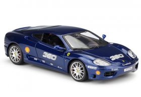 Blue 1:24 Scale Bburago Diecast Ferrari 360 Challenge Model