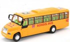 Kids 1:50 Scale Yellow Plastics Inertia School Bus Toy