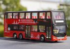 Red Diecast Zonson Smart Auto BAZN Double Decker Bus Model