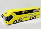 Villarreal CF Painting Yellow Kids Diecast Coach Bus Toy