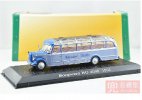 Blue 1:72 Scale Atlas Die-Cast Borgward BO 4000 1952 Bus Model