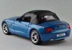 1:18 Scale Blue / Gray Welly Diecast BMW Z4 Model