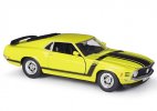 Red / Yellow Welly 1:24 Scale Diecast 1970 Ford Mustang Boss 302
