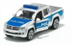 Mini Blue-Silver SIKU 1406 Die-Cast VW Police Pickup Truck Toy