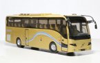 1:42 Scale White / Golden Diecast Volvo 9300 Silver Bus Model