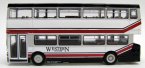 1:76 White Western Scottish London Double Decker Bus Model