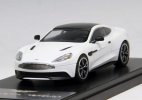 White / Blue 1:43 Scale Diecast Aston Martin Vanquish Model