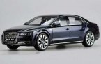 1:18 KyoSho Black / Deep Blue Diecast Audi A8L W12 Model