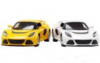 White / Yellow 1:22 Scale Diecast Lotus Exige S Model